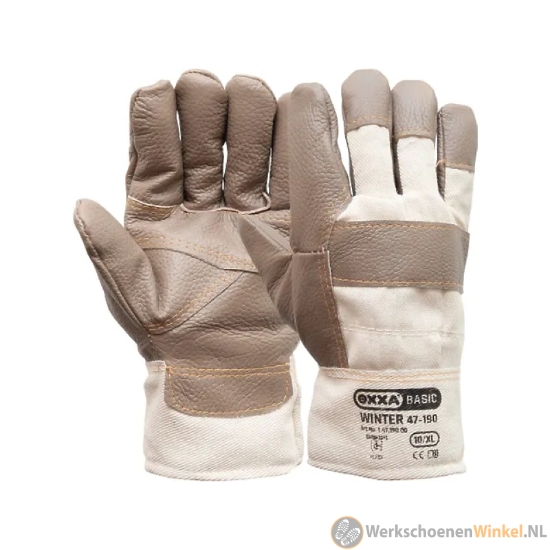 Afbeelding van Winter werkhandschoenen met uitstekende grip - Oxxa 47-190 - bruin/wit