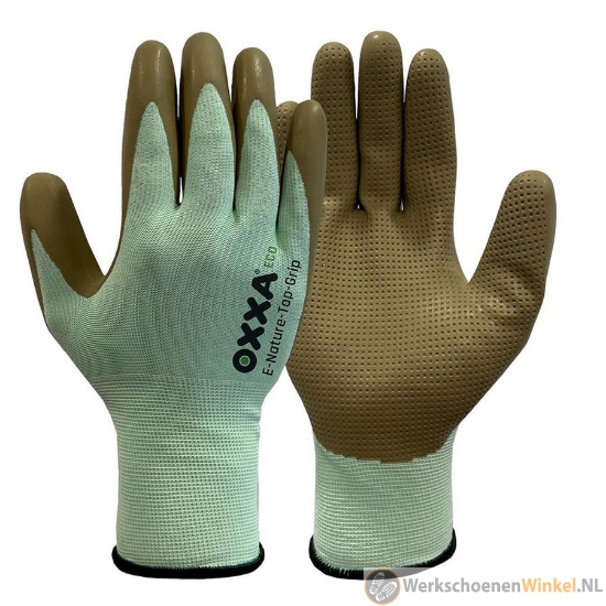 Oxxa 52-050 E-Nature-Top-Grip olijfgroen/flessengroen