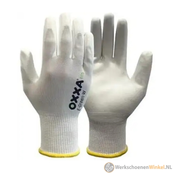 Afbeelding van OXXA E-Green-W 52-100 handschoen wit logistiek montage