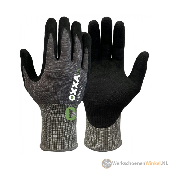 Afbeelding van OXXA E-Mission Cut C 52-700 snijbestendige handschoen zwart/grijs