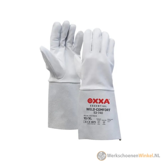 Afbeelding van OXXA Weld-Comfort 53-740 lashandschoen EN388 EN407 grijs/wit