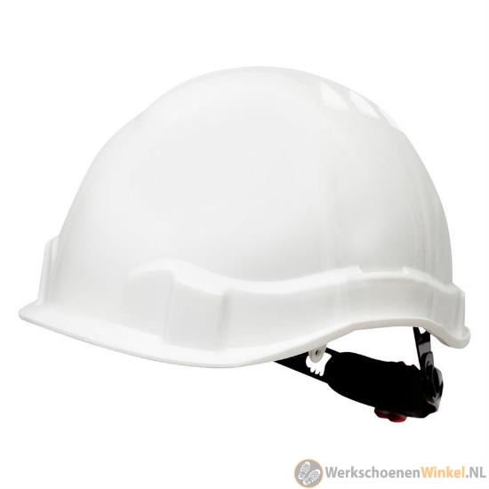 Oxxa Astana 8070 Helm PE met korte klep wit