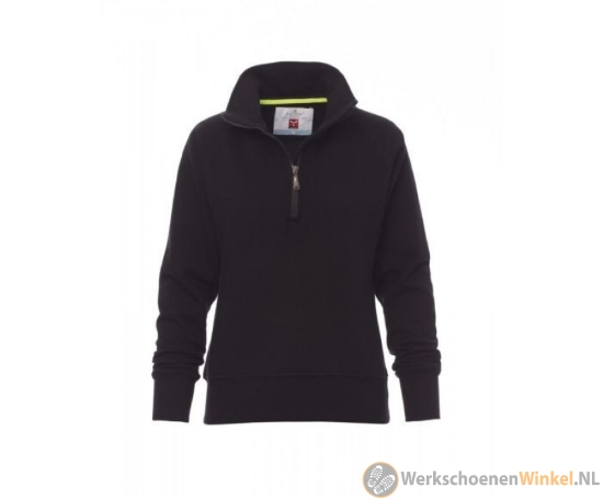 Afbeelding van Payper 0001 Miami+ Zipsweater Zwart representatieve werkkleding