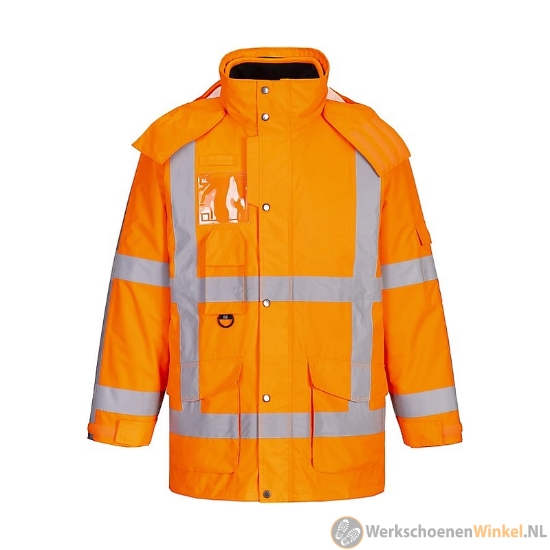 Afbeelding van Portwest R461 RWS 3-in-1 Verkeersjas Oranje fleece gevoerd