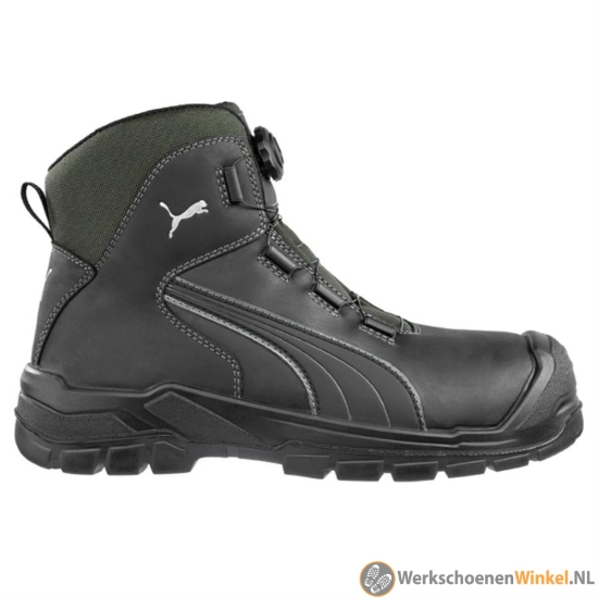 Afbeelding van Puma 630211 Cascades DISC Mid S3 HRO SRC zwart/grijs werkschoen