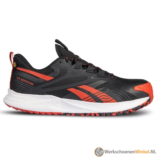 Afbeelding van Reebok Adventure IB3610 S3S zwart/rood antislip veiligheidsschoen