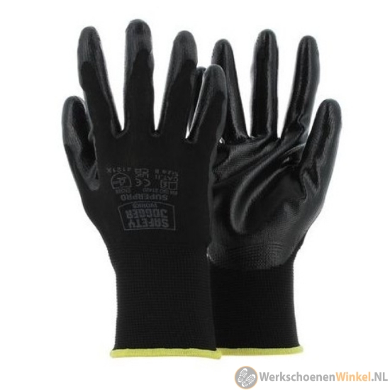 Afbeelding van Safety Jogger SUPERPRO handschoen zwart oliebestendig montagewerk