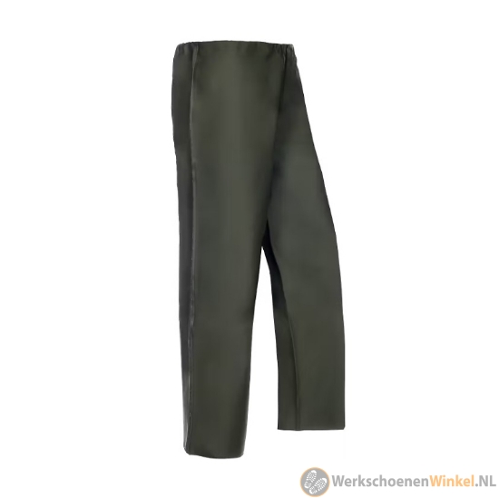 Afbeelding van Scheurbestendige regenbroek Sioen Le Havre PU coating (wind- en waterdicht) - khaki