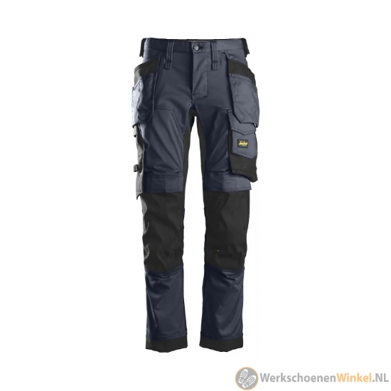 Afbeelding van Snickers AllroundWork stretch werkbroek voor bouw en installatie - navy
