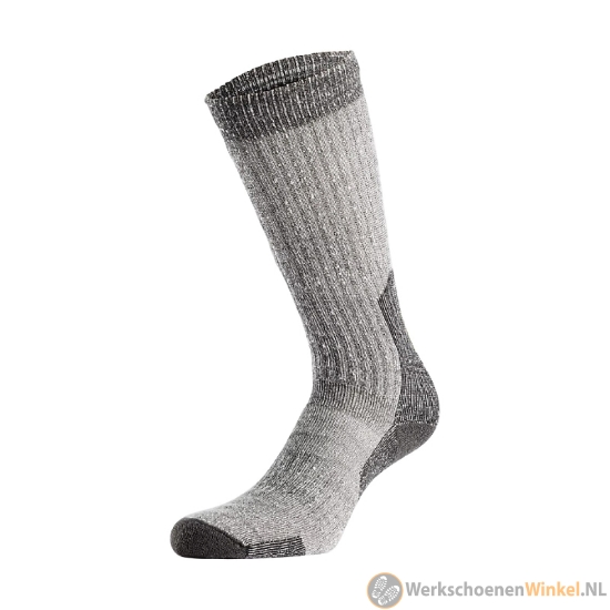 Afbeelding van Hoge werksokken Snickers merinowolmix met badstof voering – grijs/zwart