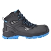 Afbeelding van Metaalvrije veiligheidsschoen Bicap High S3S SR met extra hielondersteuning - zwart/blauw
