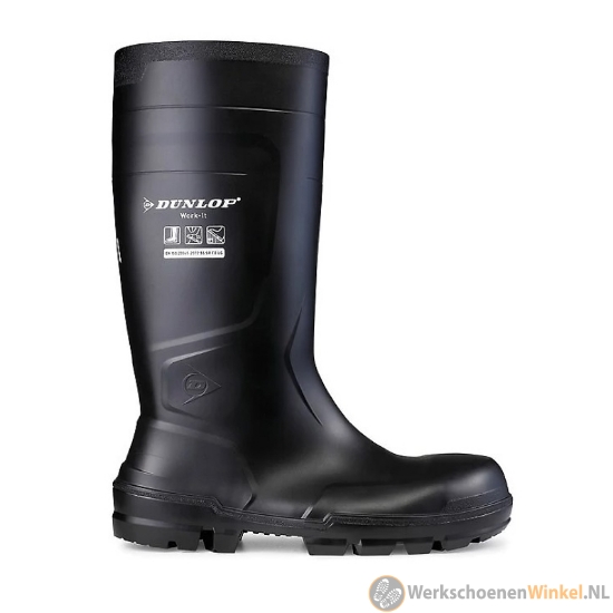 Afbeelding van Krachtige werklaarzen S5 Dunlop PVC 100% waterdicht (chemiebestendig)
